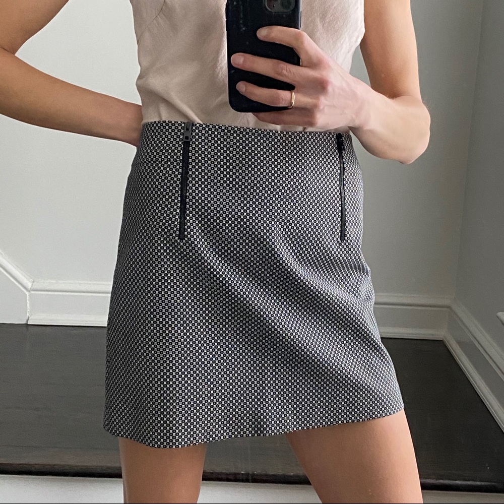 Rag And Bone Black And White Patterned Skirt - image 1